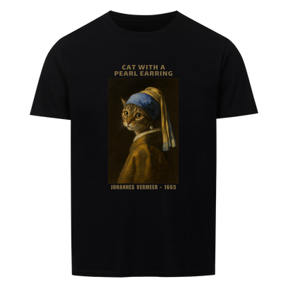 Cat With A Pearl Earring Basic Shirt Unisex