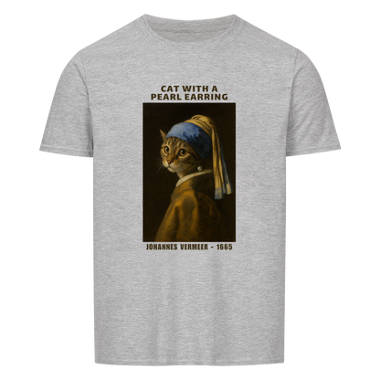 Cat With A Pearl Earring Basic Shirt Unisex