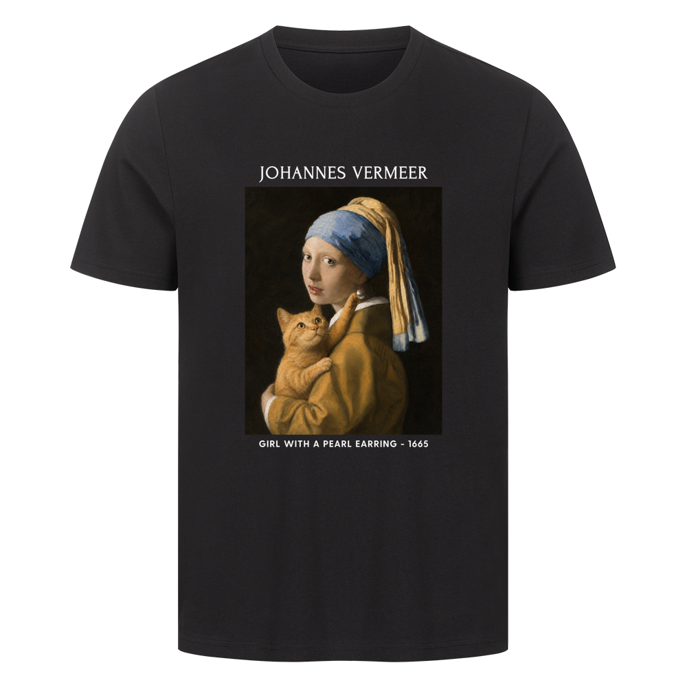 Cat With A Pearl Earring T-Shirt