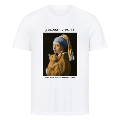 Cat With A Pearl Earring T-Shirt