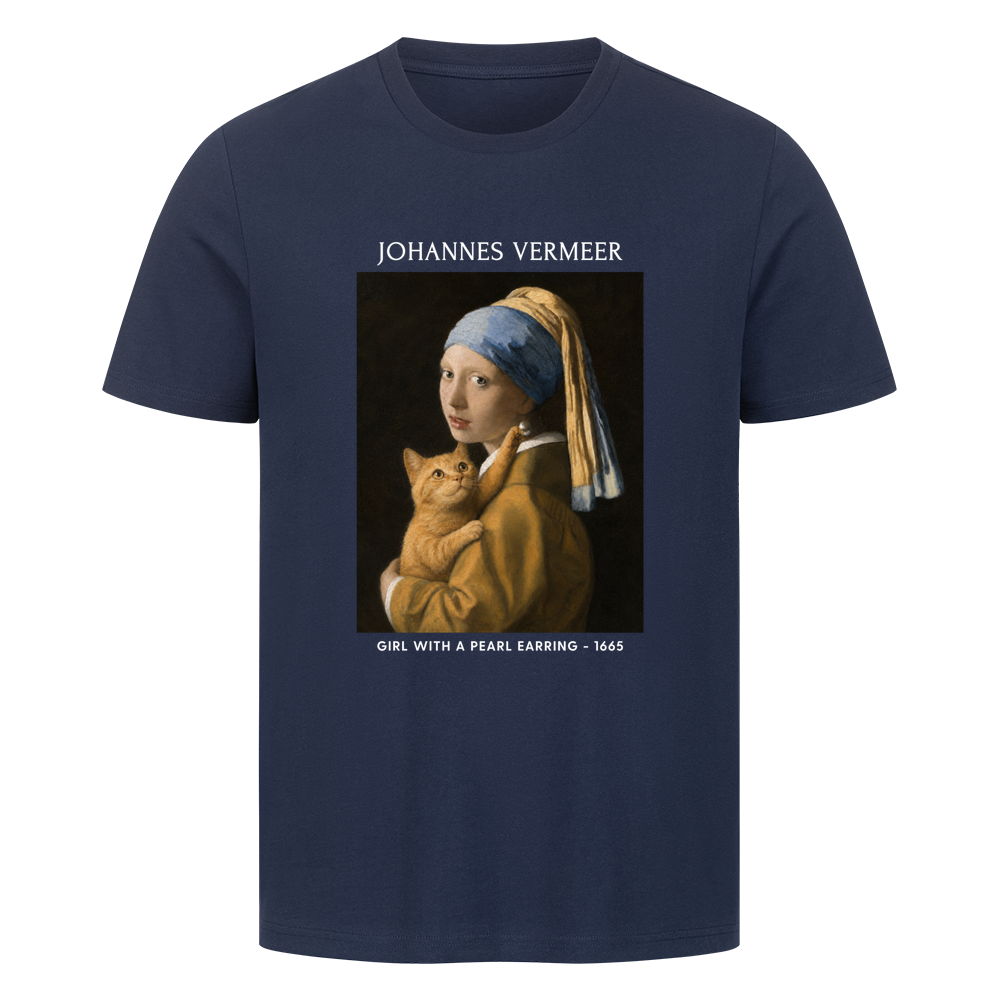 Cat With A Pearl Earring T-Shirt
