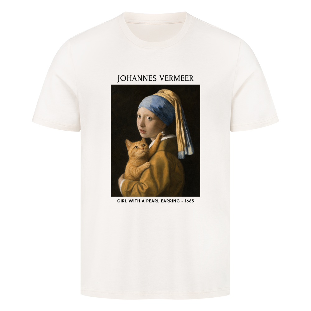 Cat With A Pearl Earring T-Shirt