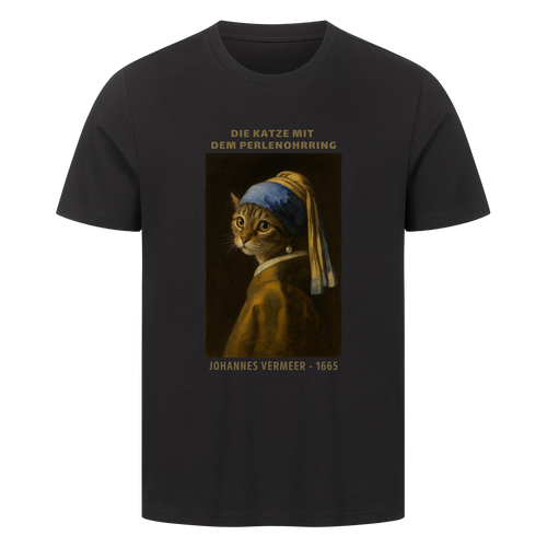 Die Katze mit dem Perlenohrring - Unisex T-Shirt