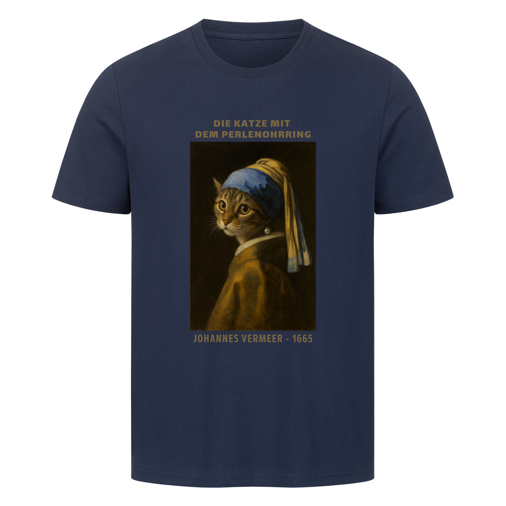 Die Katze mit dem Perlenohrring - Unisex T-Shirt