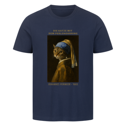 Die Katze mit dem Perlenohrring - Unisex T-Shirt