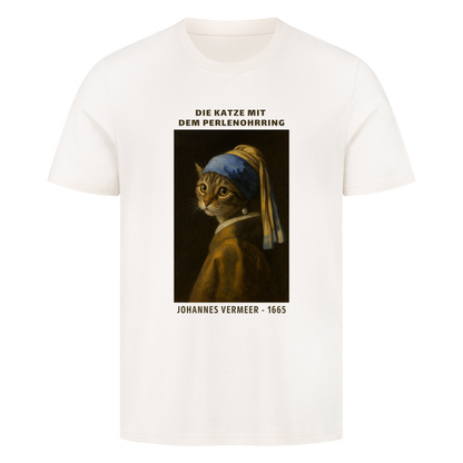 Die Katze mit dem Perlenohrring - Unisex T-Shirt