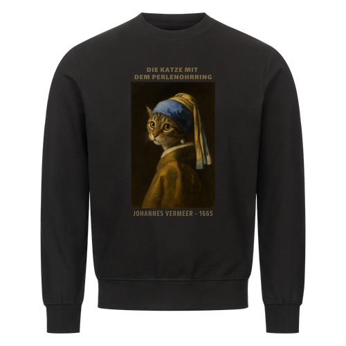 Die Katze mit dem Perlenohrring Sweatshirt