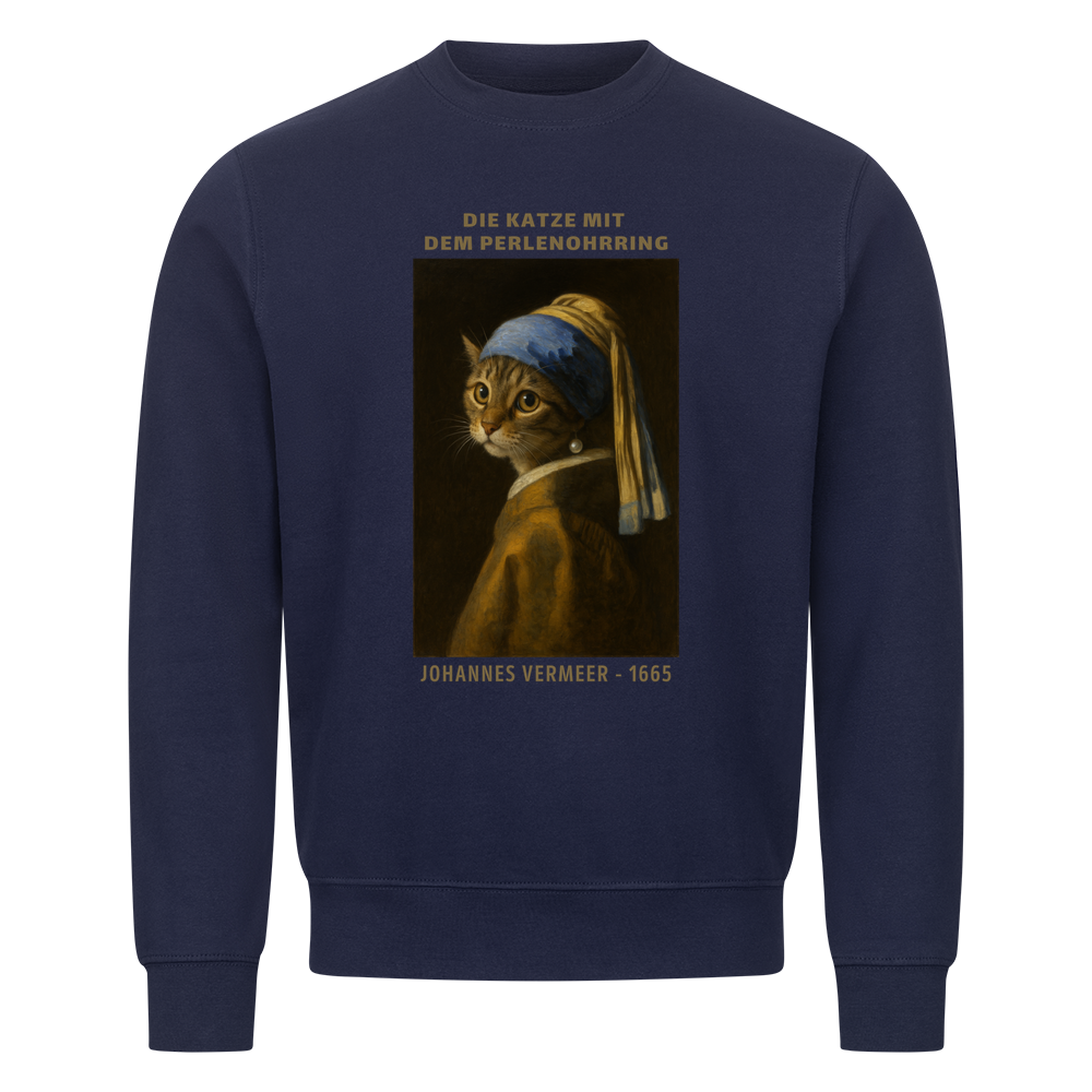 Die Katze mit dem Perlenohrring Sweatshirt