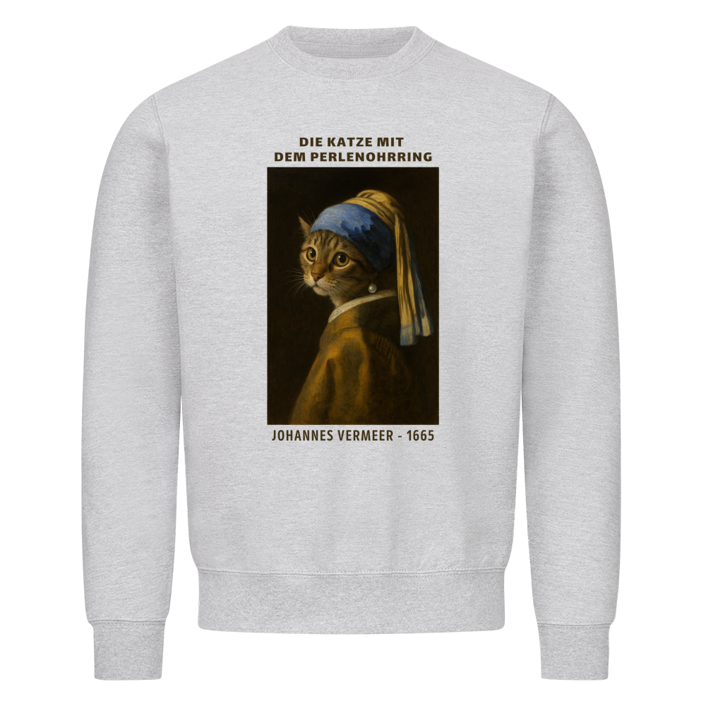 Die Katze mit dem Perlenohrring Sweatshirt