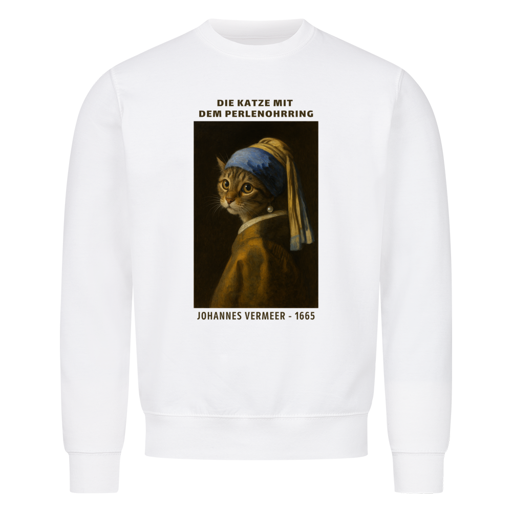 Die Katze mit dem Perlenohrring Sweatshirt