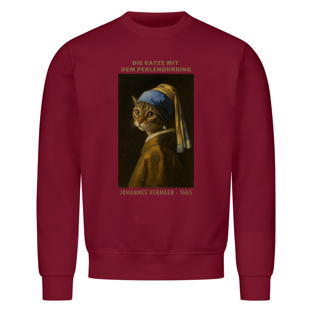 Die Katze mit dem Perlenohrring Sweatshirt