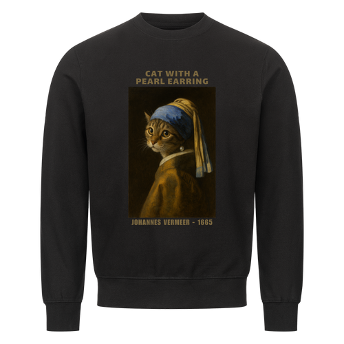 Cat With A Pearl Earring Basic Unisex Shirt Sweatshirt