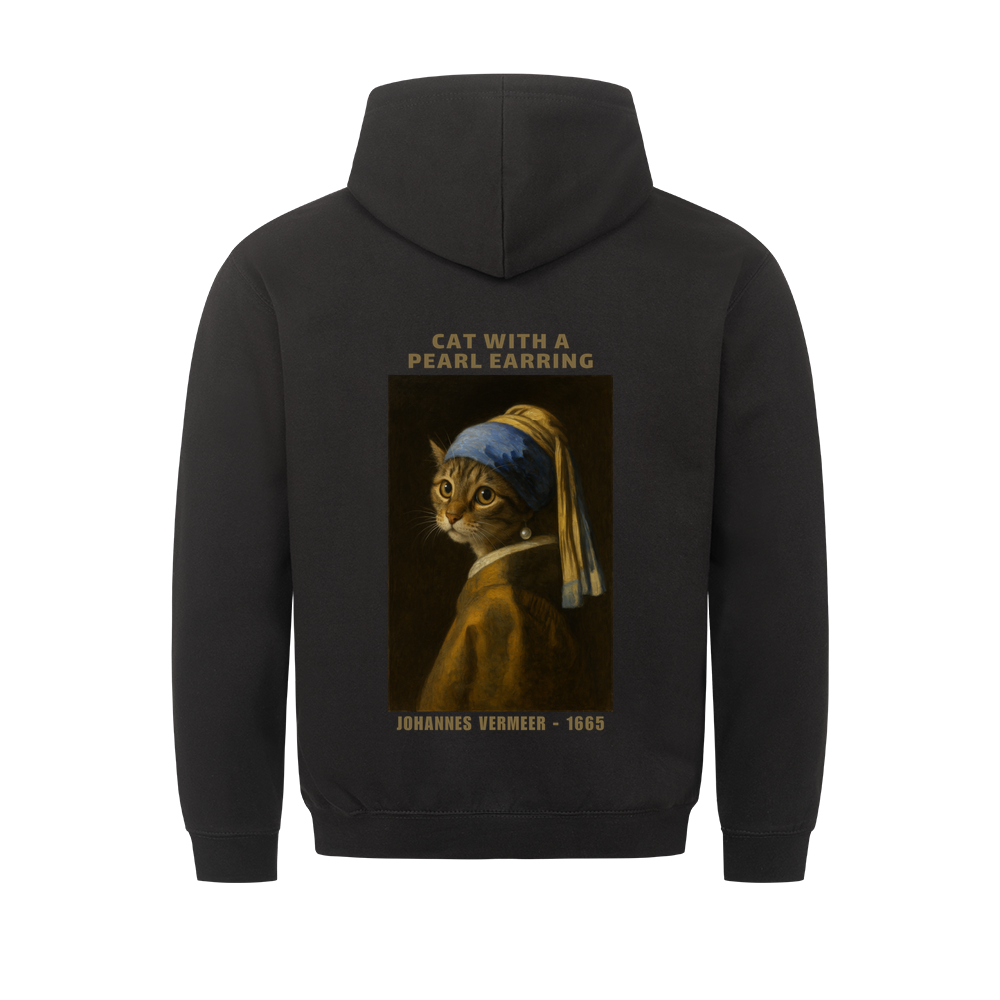 Cat With A Pearl Earring Basic Unisex Shirt Hoodie