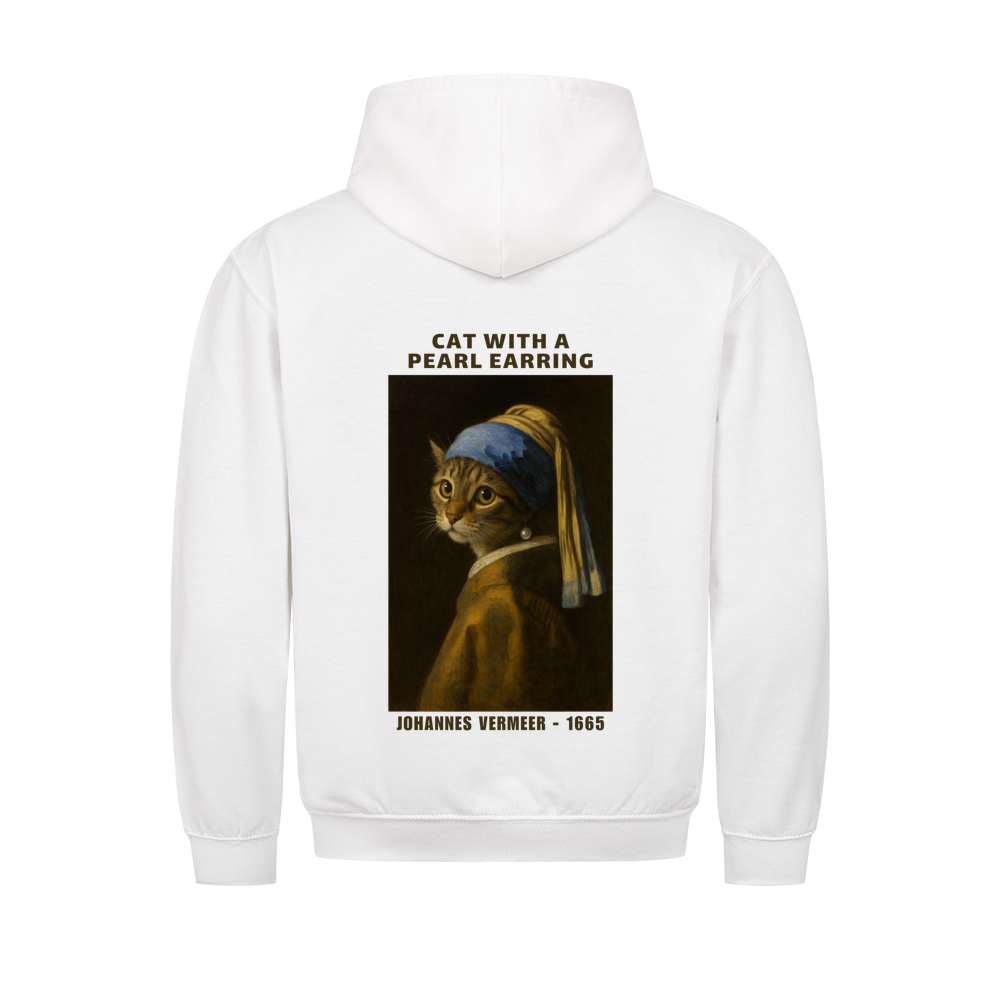 Cat With A Pearl Earring Basic Unisex Shirt Hoodie