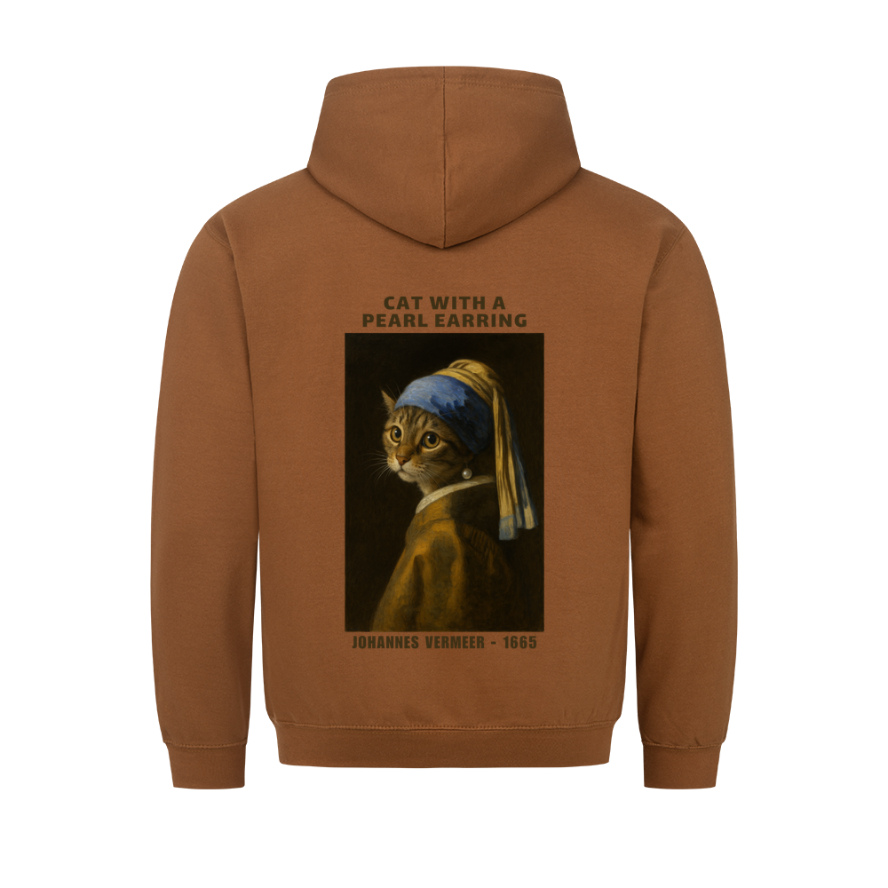 Cat With A Pearl Earring Basic Unisex Shirt Hoodie