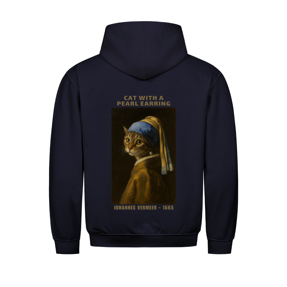 Cat With A Pearl Earring Basic Unisex Shirt Hoodie