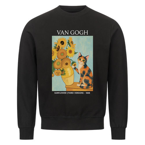 Cat With Sunflowers Sweatshirt