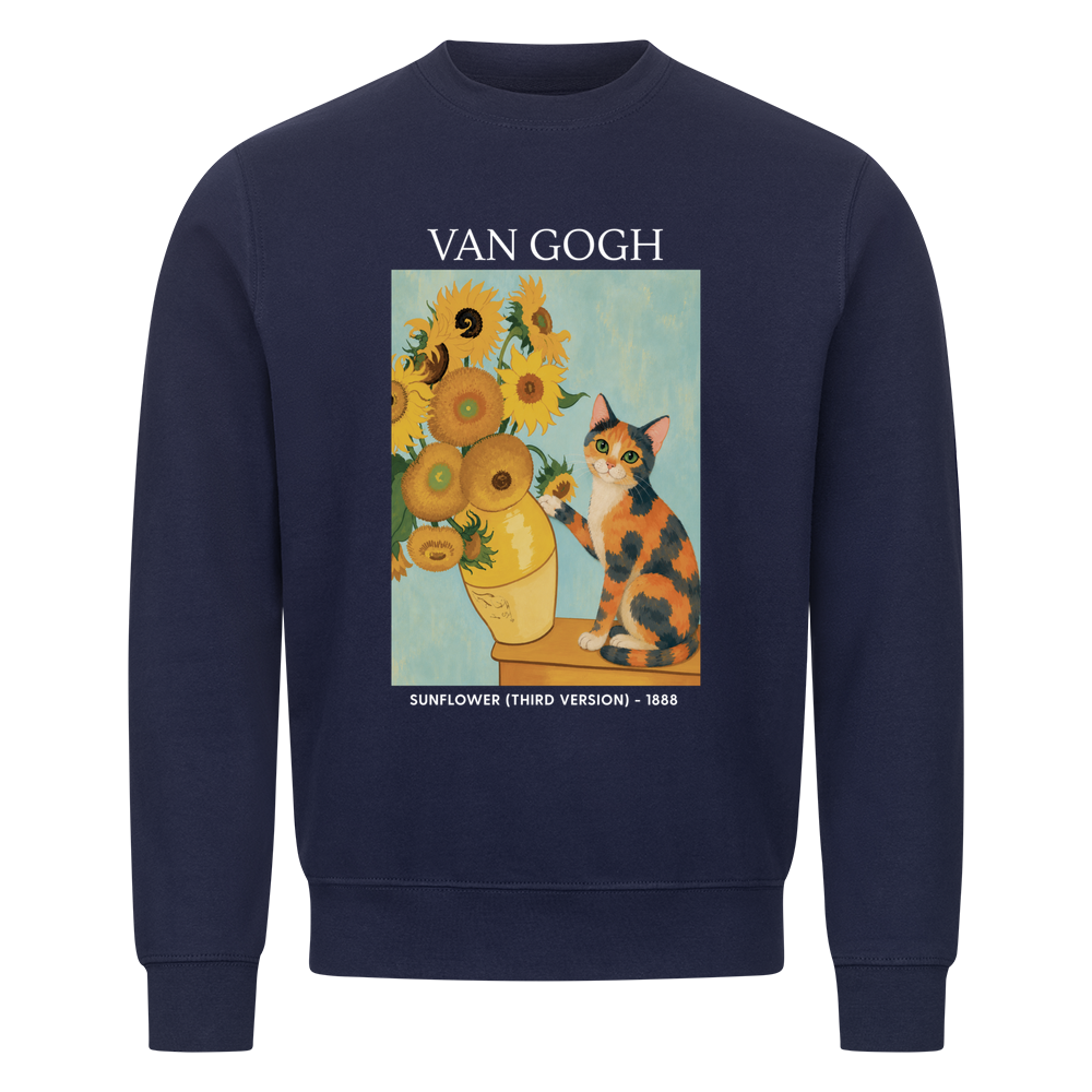 Cat With Sunflowers Sweatshirt