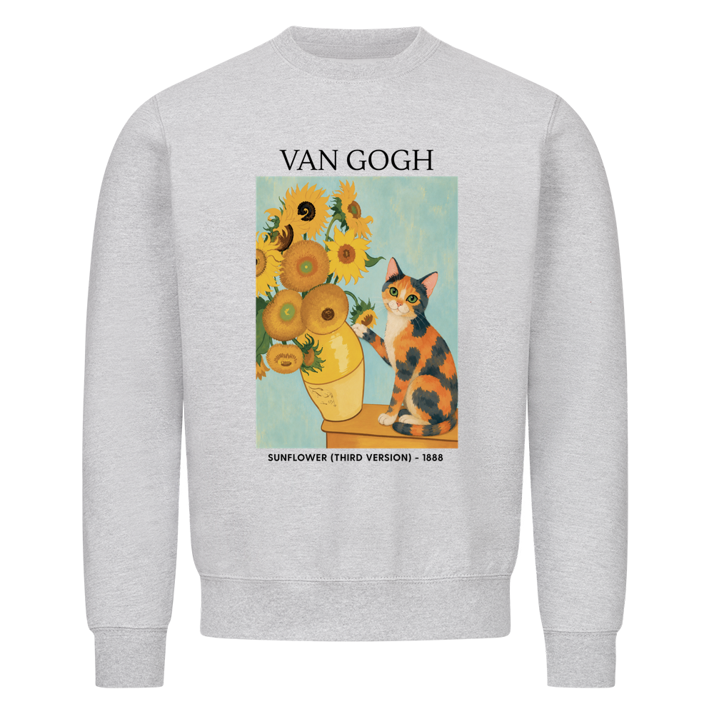 Cat With Sunflowers Sweatshirt