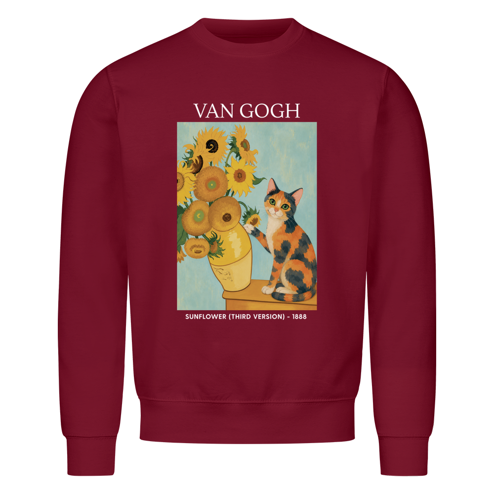 Cat With Sunflowers Sweatshirt