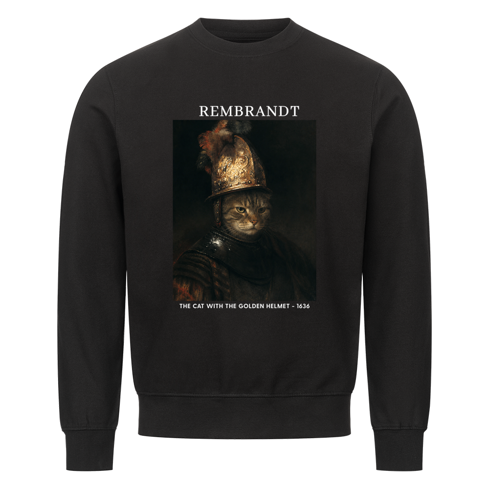 The Cat With The Golden Helmet Sweatshirt