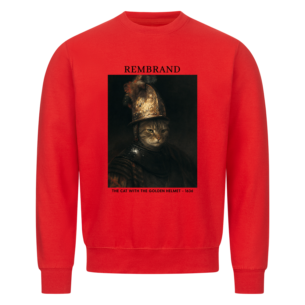 The Cat With The Golden Helmet Sweatshirt