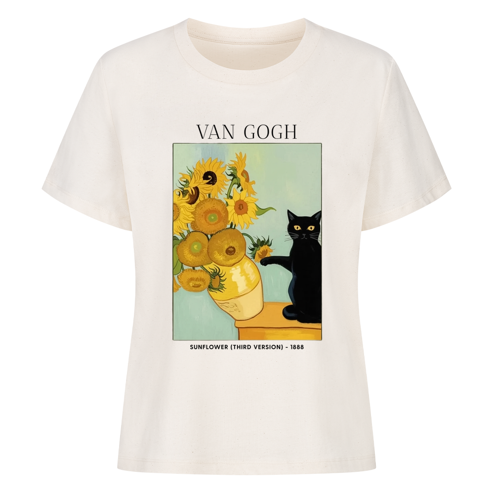 Van Gogh Sunflower Organic Shirt Women