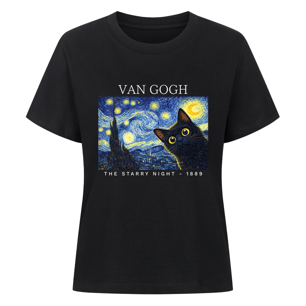 The Starry Night Van Gogh Organic Shirt Women