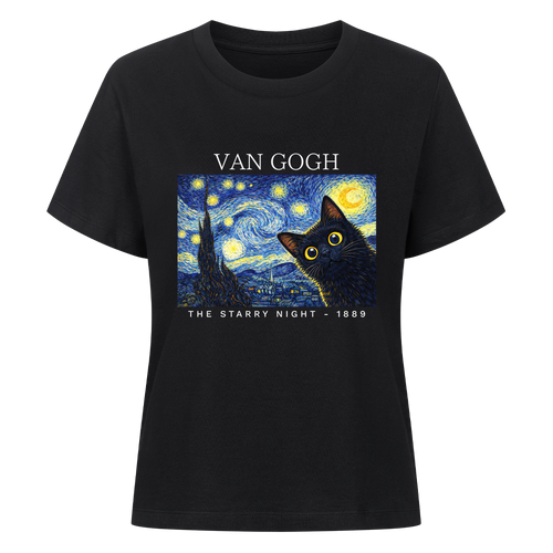 The Starry Night Van Gogh Organic Shirt Women