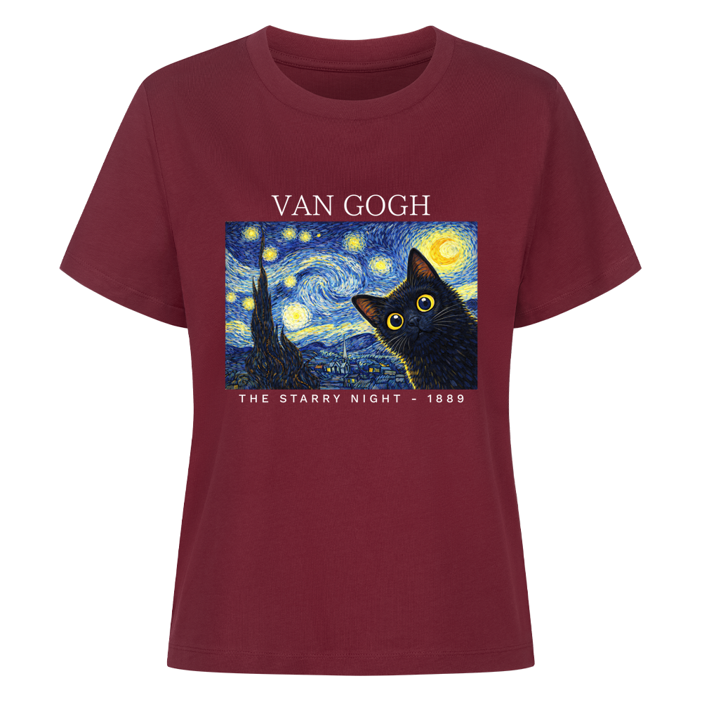The Starry Night Van Gogh Organic Shirt Women
