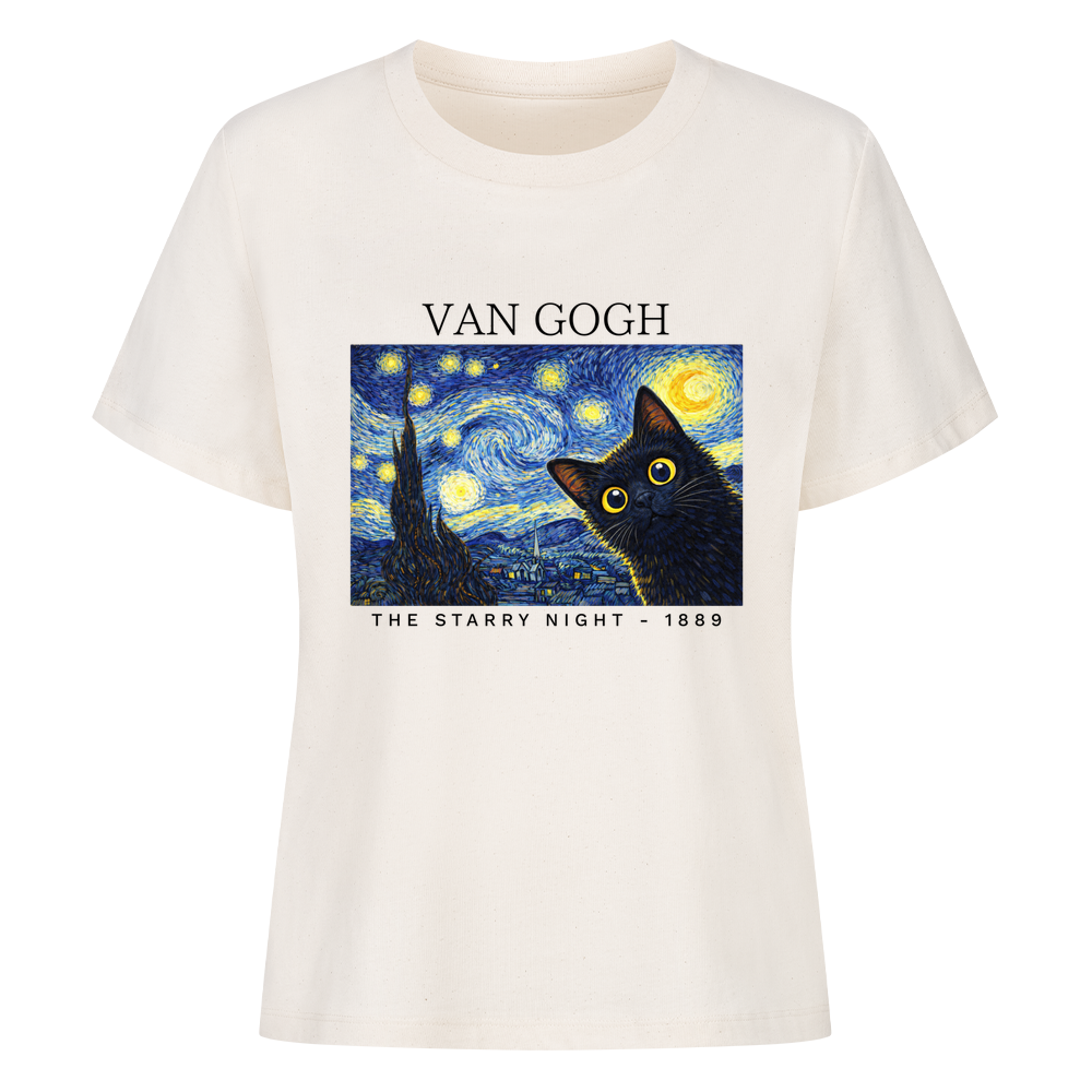 The Starry Night Van Gogh Organic Shirt Women