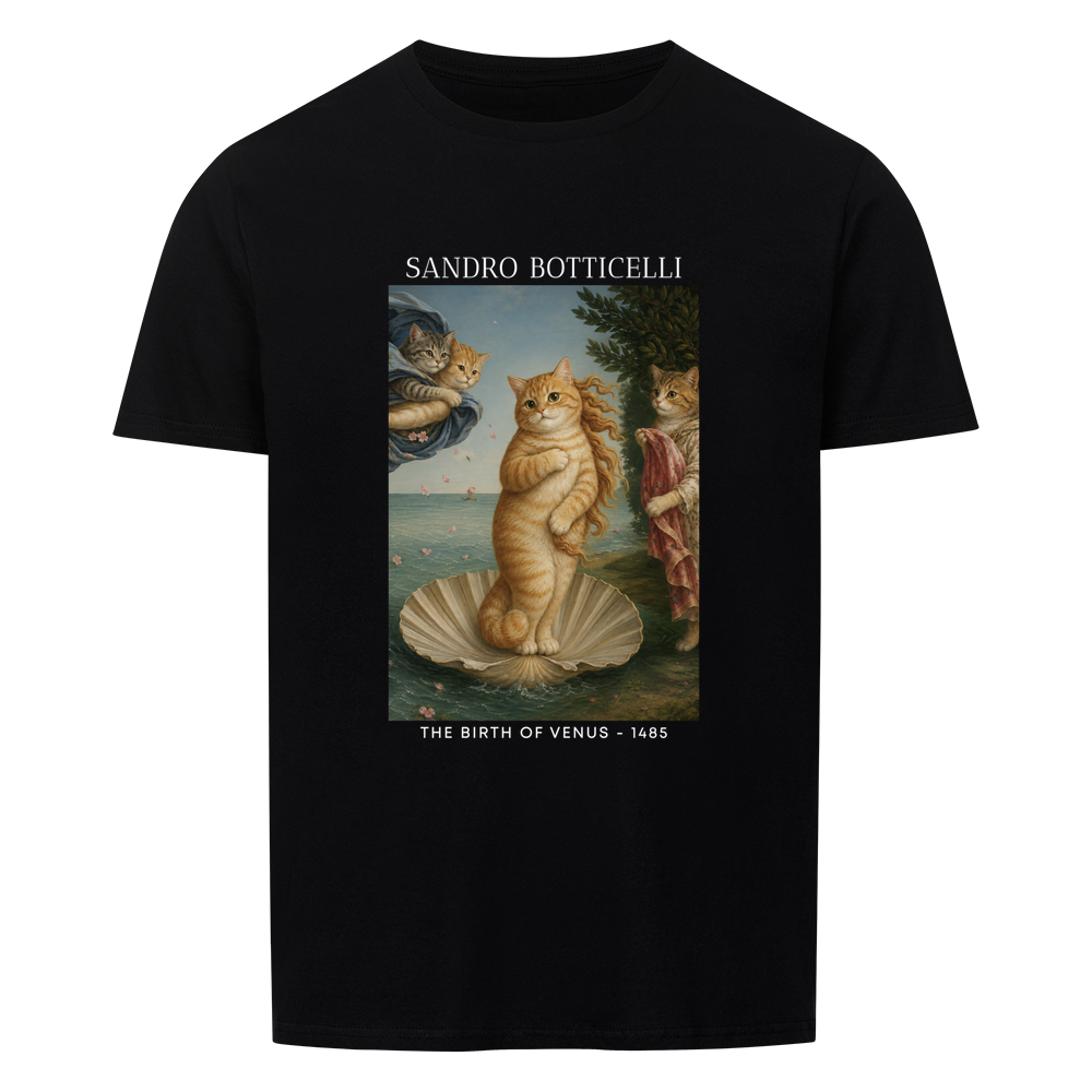 The Birth Of Venus Cat Basic Shirt Unisex