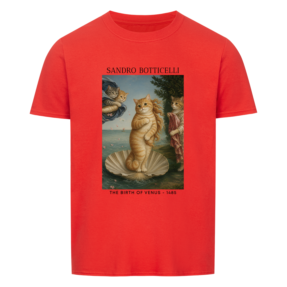 The Birth Of Venus Cat Basic Shirt Unisex