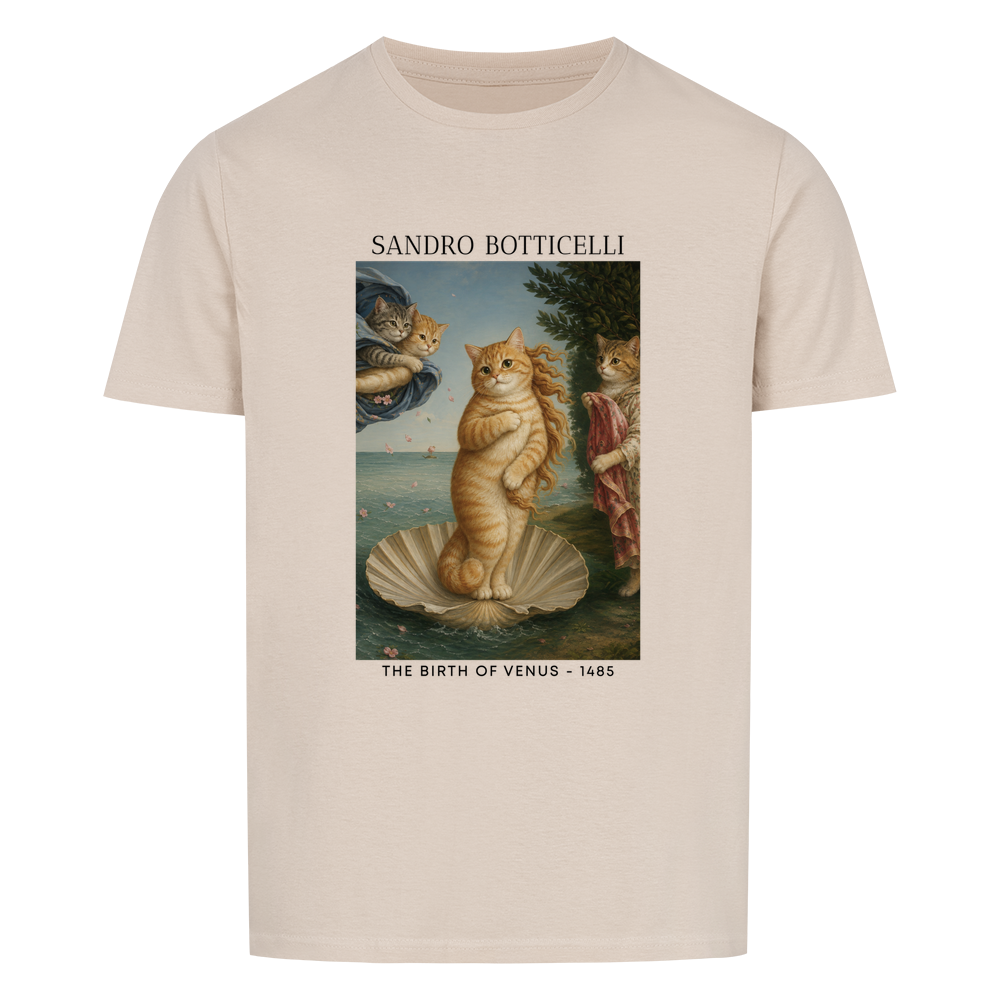 The Birth Of Venus Cat Basic Shirt Unisex