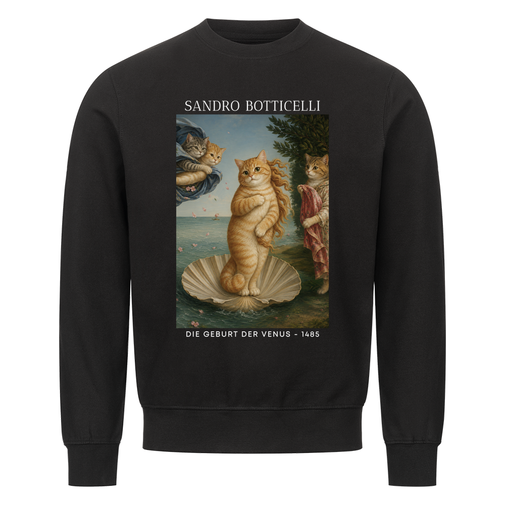 Die Geburt der Venus Katze Sweatshirt