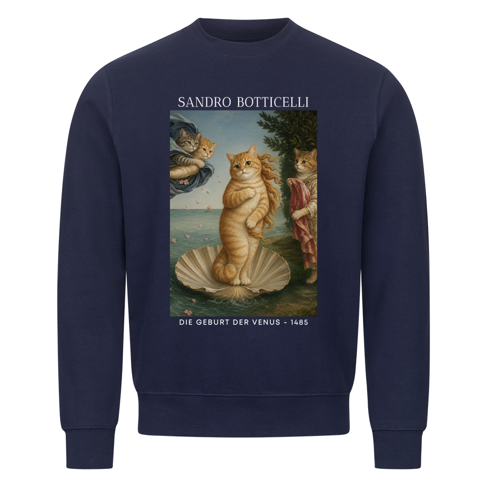 Die Geburt der Venus Katze Sweatshirt