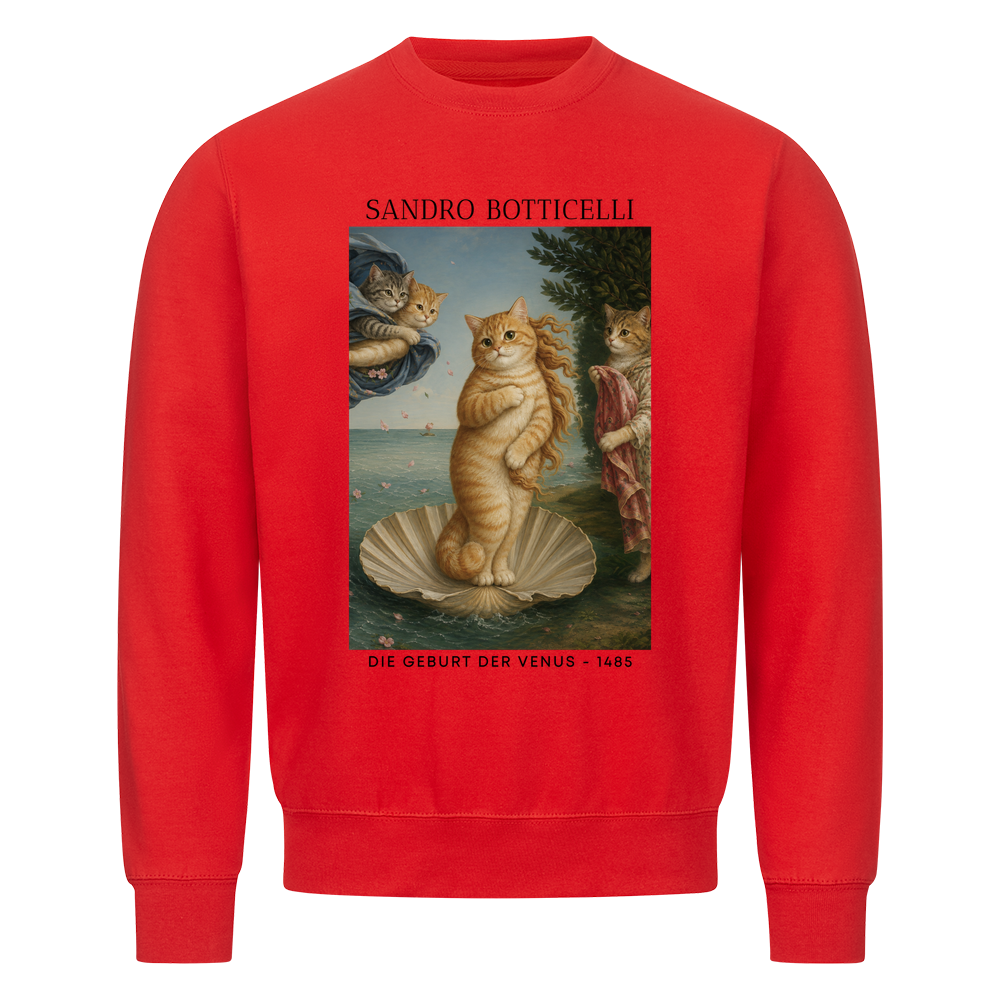 Die Geburt der Venus Katze Sweatshirt