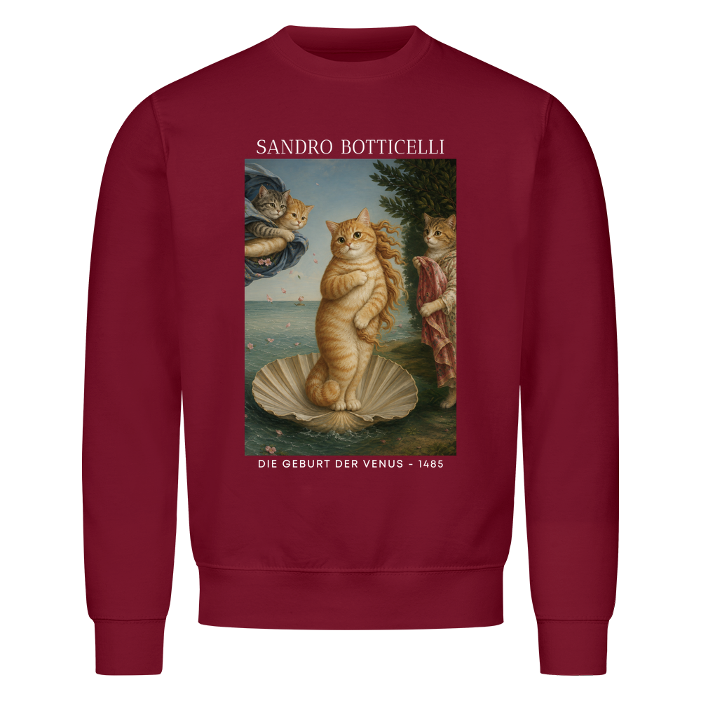 Die Geburt der Venus Katze Sweatshirt