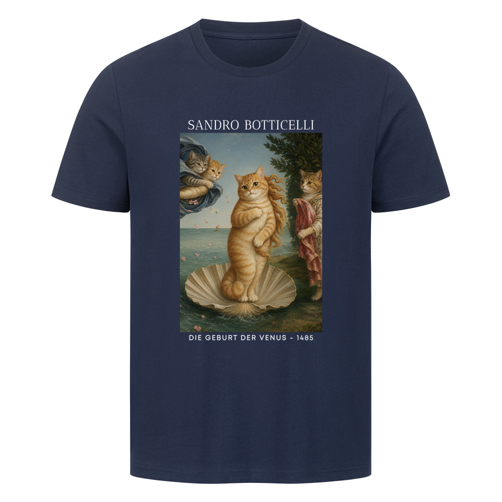 Die Geburt der Venus Katze T-Shirt