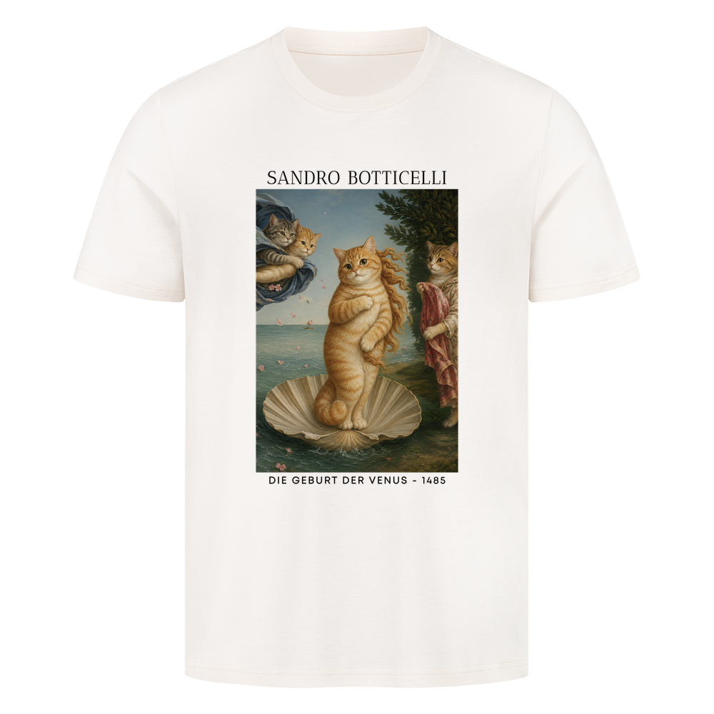 Die Geburt der Venus Katze T-Shirt