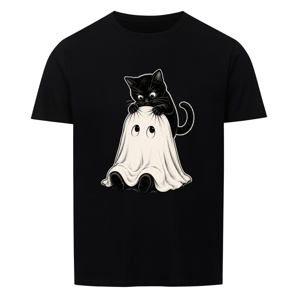 Curious Cat Ghost Basic Shirt Unisex