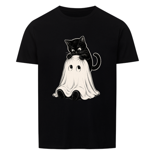 Curious Cat Ghost Basic Shirt Unisex