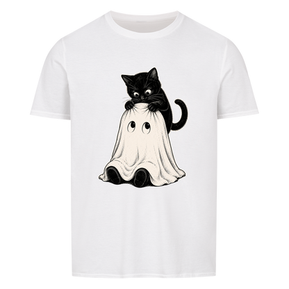 Curious Cat Ghost Basic Shirt Unisex