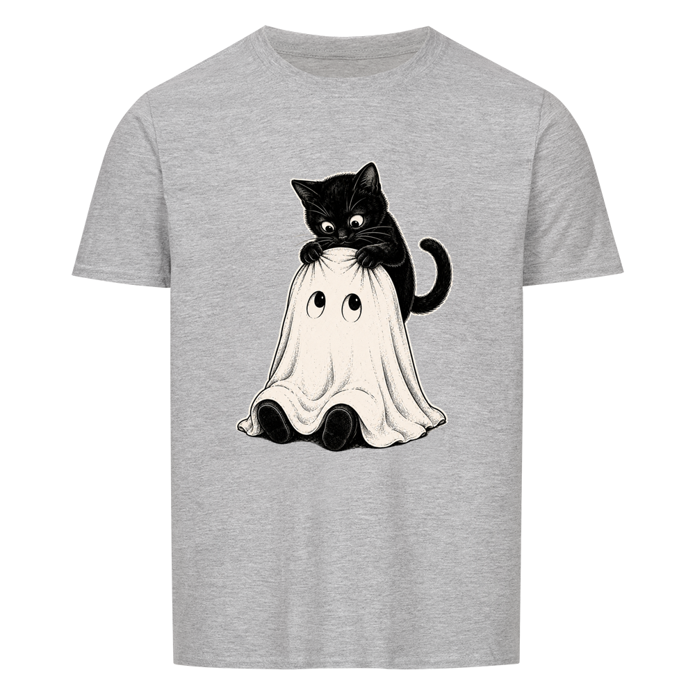 Curious Cat Ghost Basic Shirt Unisex