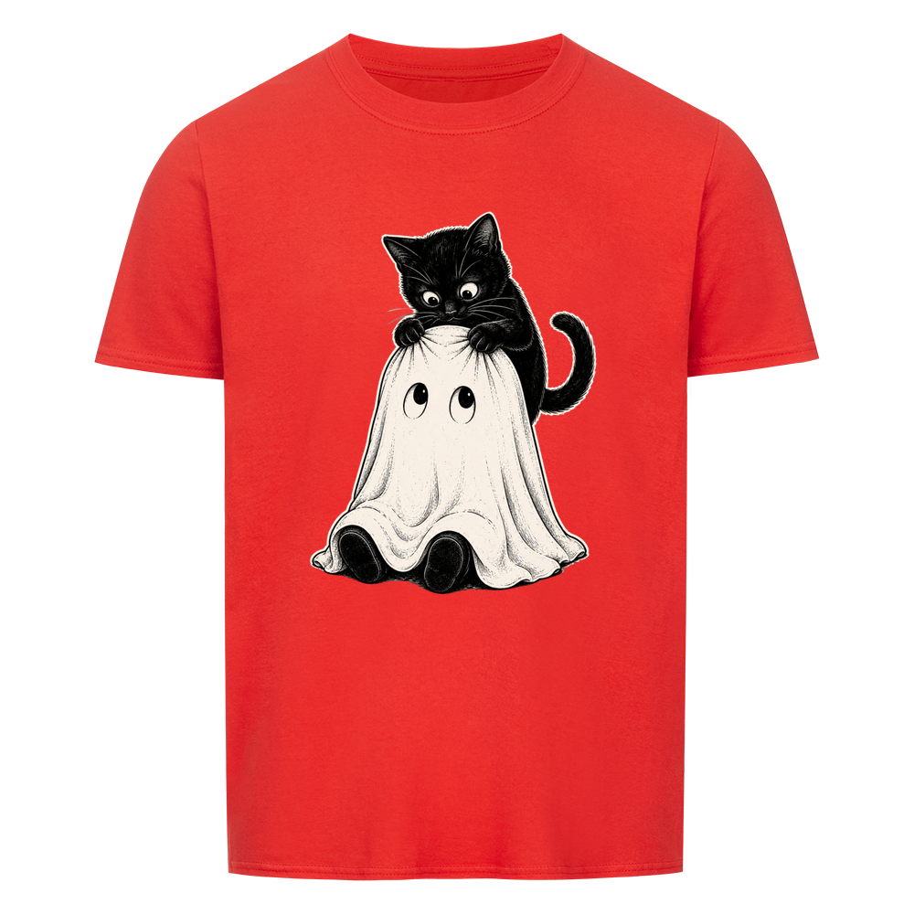 Curious Cat Ghost Basic Shirt Unisex