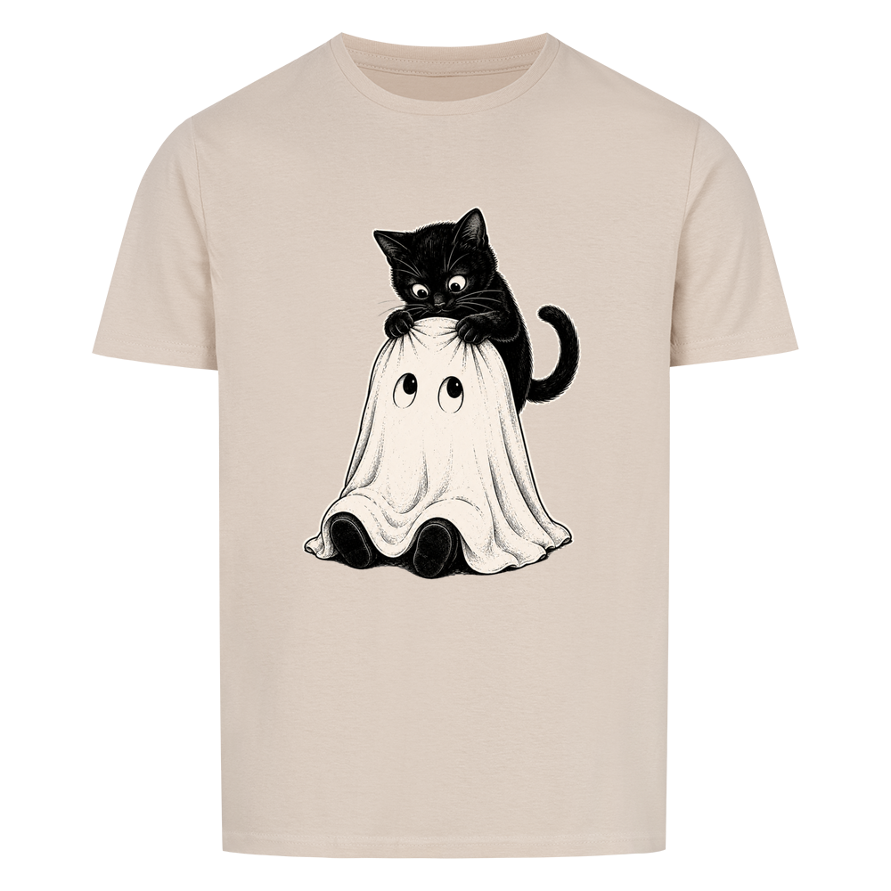 Curious Cat Ghost Basic Shirt Unisex