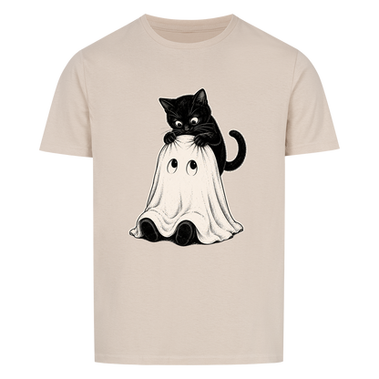 Curious Cat Ghost Basic Shirt Unisex