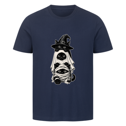 Drei Katzen in Halloween-Kostümen T-Shirt