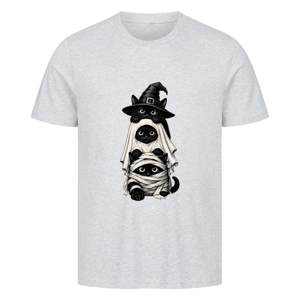 Drei Katzen in Halloween-Kostümen T-Shirt