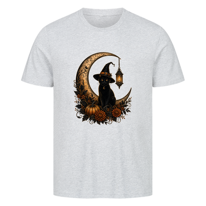 Hexenkatze auf dem Sichelmond T-Shirt
